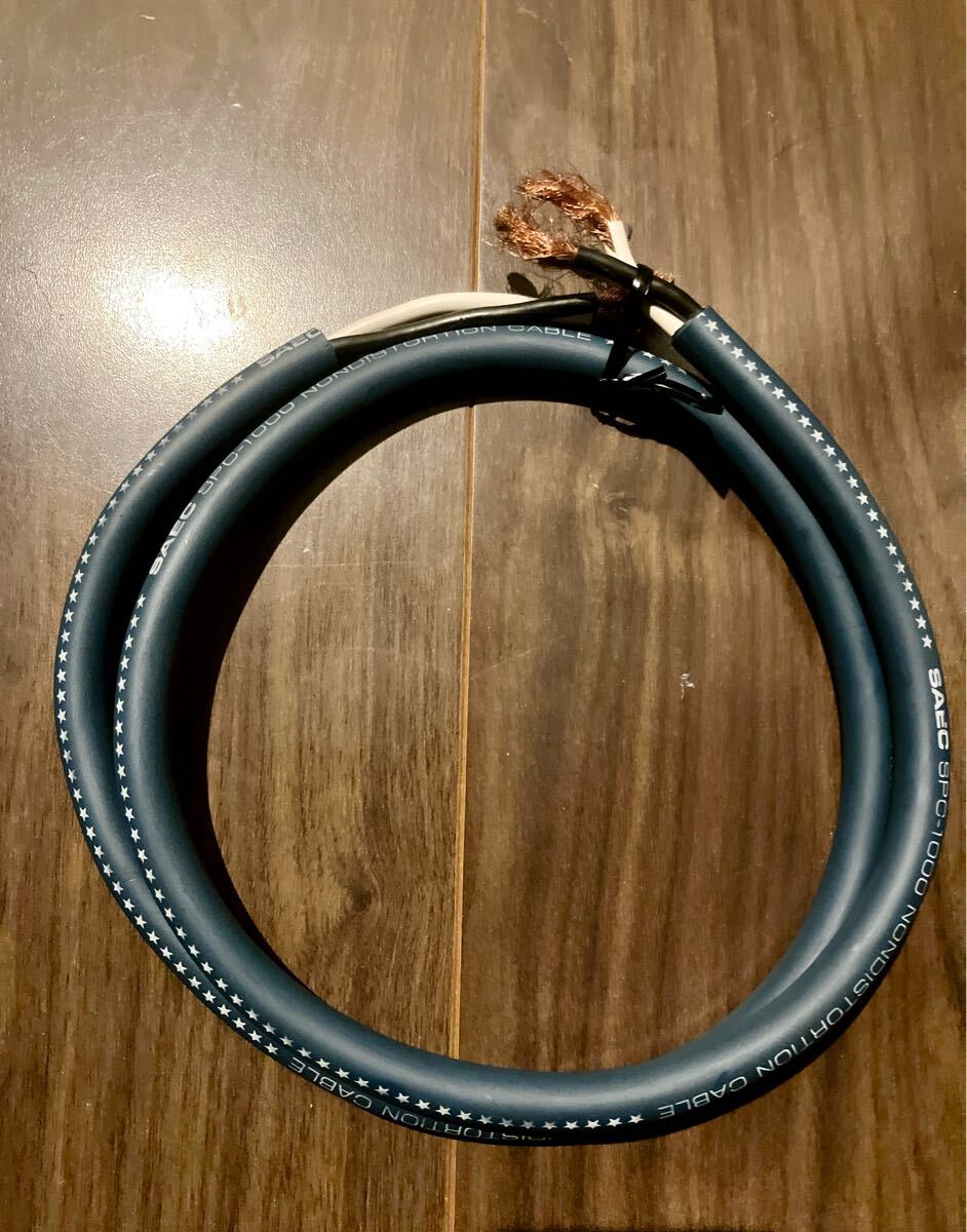 SAEC オーデオケーブル SPC-1000 Nondistortion Cable 1m 2本