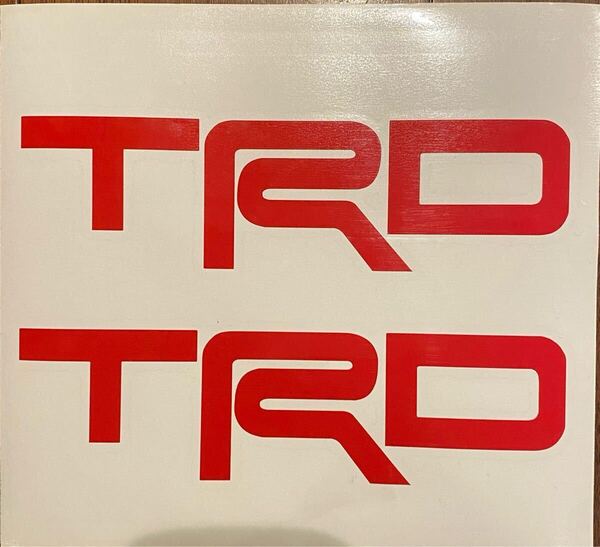 TRD ステッカー 赤 レッド トヨタ