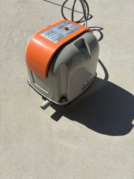 消耗品交換済 安永AP-120F 浄化槽ブロワークボタフジクリーン蘭鋳養魚エアポンプ