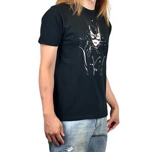 新品 バットマンリターンズ キャットウーマン セリーナカイル ミシェルファイファー DCコミックス ヴィラン Tシャツ ユニセックス Lサイズ