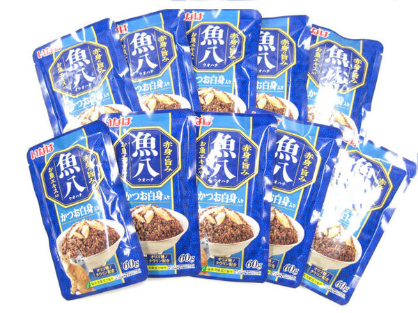 いなば 赤身たっぷり魚八パウチ かつお白身入り 60g×10個【期限2026.7】