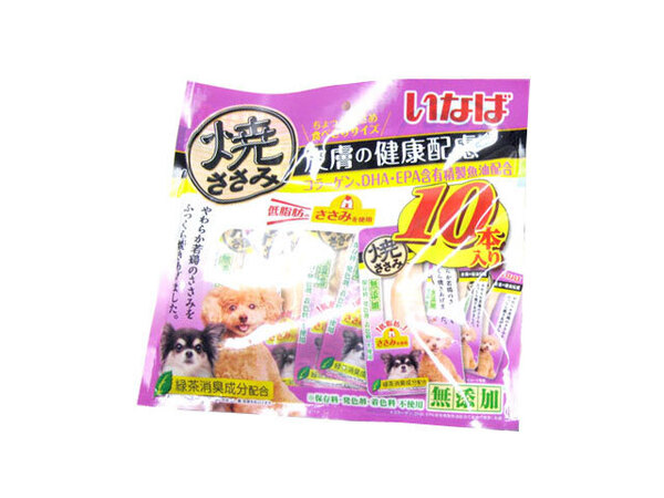 1点のみ・期限間近・いなば 焼ささみ 皮膚の健康配慮 10本入り×1袋