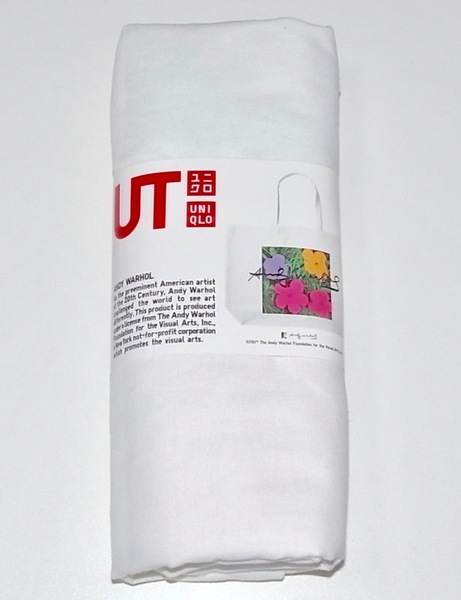 送料無料 希少 レア 完売 UNIQLO ユニクロ Andy Warhol アンディ・ウォーホル エコ フレンドリー プリント トート バッグ L フラワー
