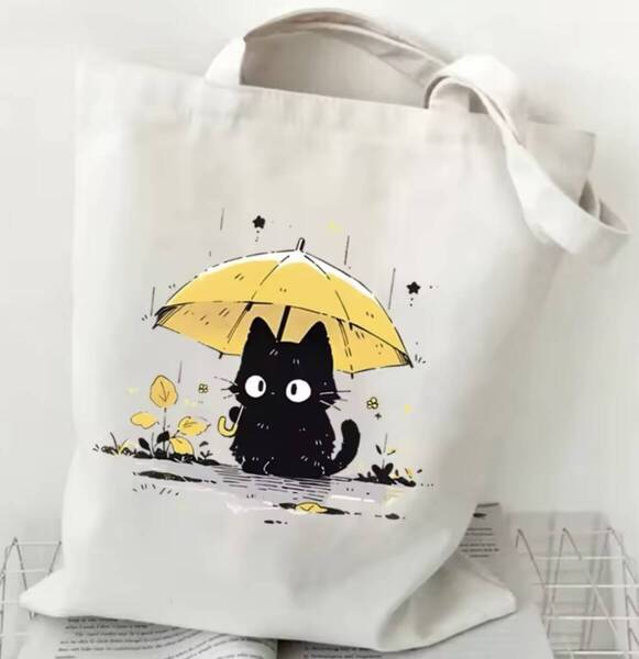 送料無料★即決新品★猫・ネコ・ねこ柄トートバック★ショッピングバック★C