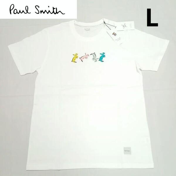 新品 ポールスミス 半袖Tシャツ カットソー トップスL うさぎ ラビット