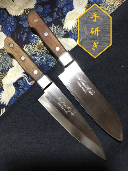【中古美品・研ぎ済み】【Don fresh】ステンレス 出刃包丁 三徳包丁 和包丁 刃物 ナイフ 料理 釣り 板前 寿司職人