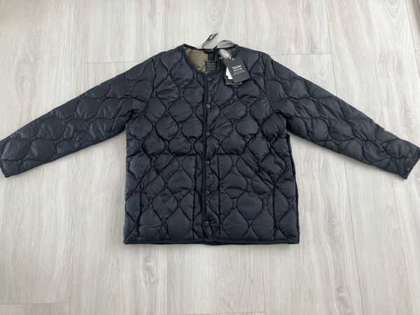 【未使用】TAION=体温 104ALSBML-1 CREW NECK JACKET クルーネック インナーダウン ジャケット 800FLP ノーカラー TAION