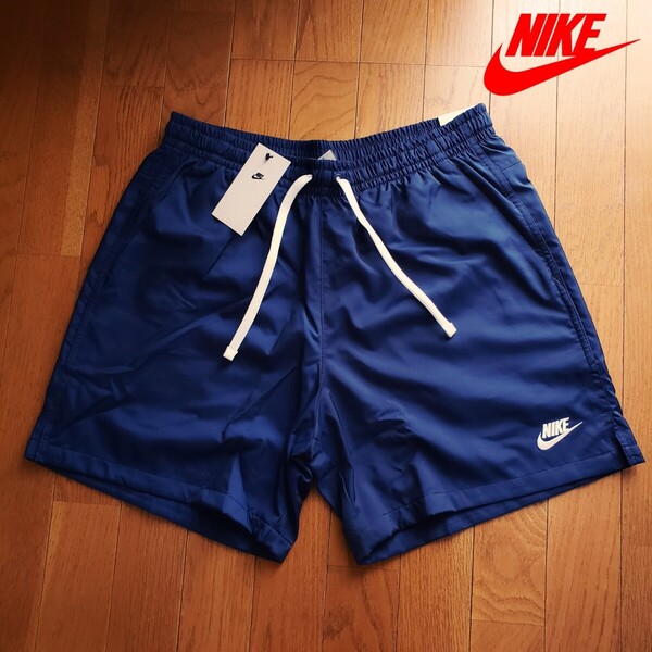 【新品】NIKE ウーブン ショートパンツ Lサイズ ネイビー ハーフパンツ