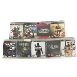 【中古品】 PS3 バイオショック ファークライ コールオブデューティゴースト等 ソフト 9個 まとめ 未開封品あり 動作未確認 kyW14892RO