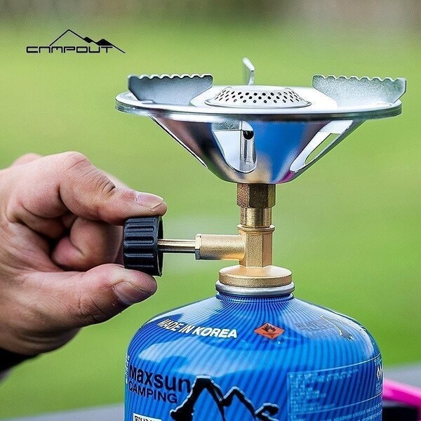 注目 防風設計 ポータブル シングルバーナー キャンプ、登山、アウトドア PSLPG BBQ