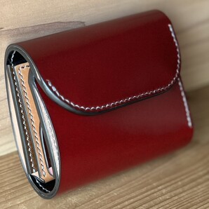 オールコードバンウォレット【送料無料】総手縫い・レーデルオガワコードバン・単色カラーオーダー可(メール受付)マルチカラー要相談