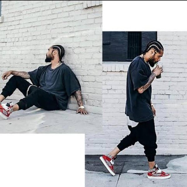 【ジェリーロレンゾコーデセット】 RICK OWENS DRKSHDW PRISONER パンツ ダークシャドウ Fear of god VANS バンズ スニーカー fog
