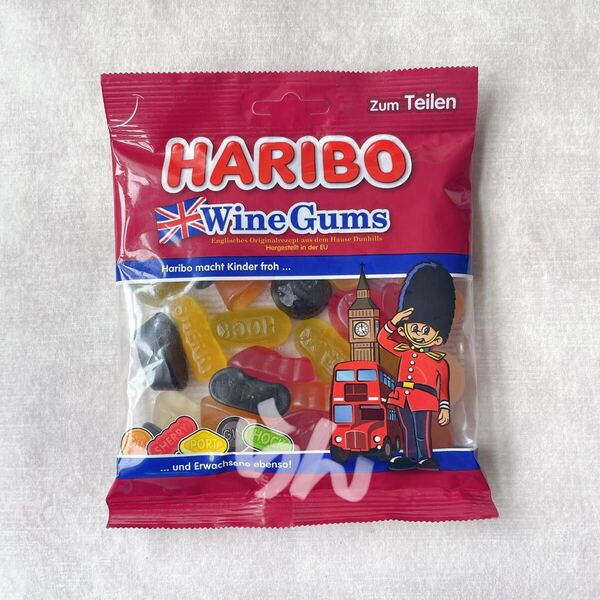 HARIBO【日本未販売】Wine Gums 175g イギリス ロンドン ハリボーグミ