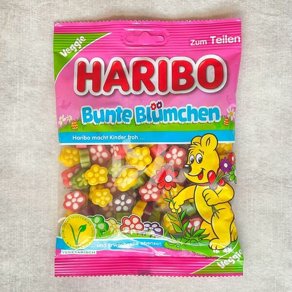 HARIBO【日本未販売】Bunte Blumchen 175gソフトキャンディ ハリボー グミ