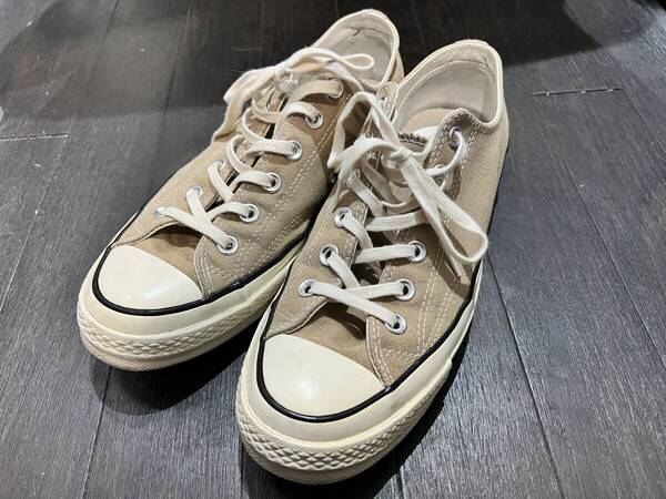 Converse コンバース Chuck Taylor Allstar ct70 チャックテイラー 161504C ローカット ベージュ 26.5cm mens8 wo's10 三ツ星