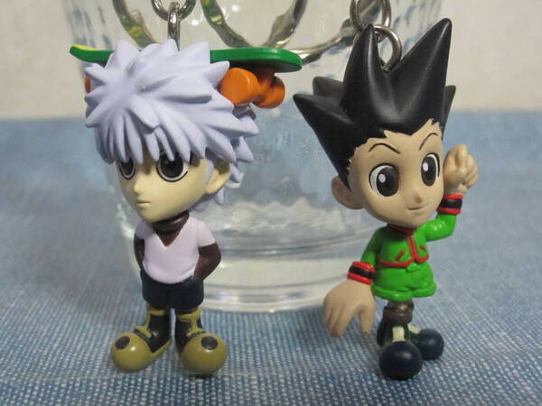 ☆ゴン&キルア:キーホルダー☆HUNTER×HUNTER ハンターハンター フィギュア キーホルダー☆美品☆