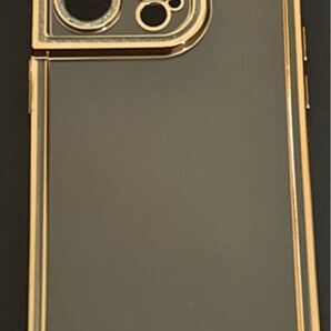 e-660 iPhone 14 Pro超薄透明落下防止オールインクルーシブレンズフィルムシンプル保護カバー 14プロ人気 6.1インチ(ゴールド)