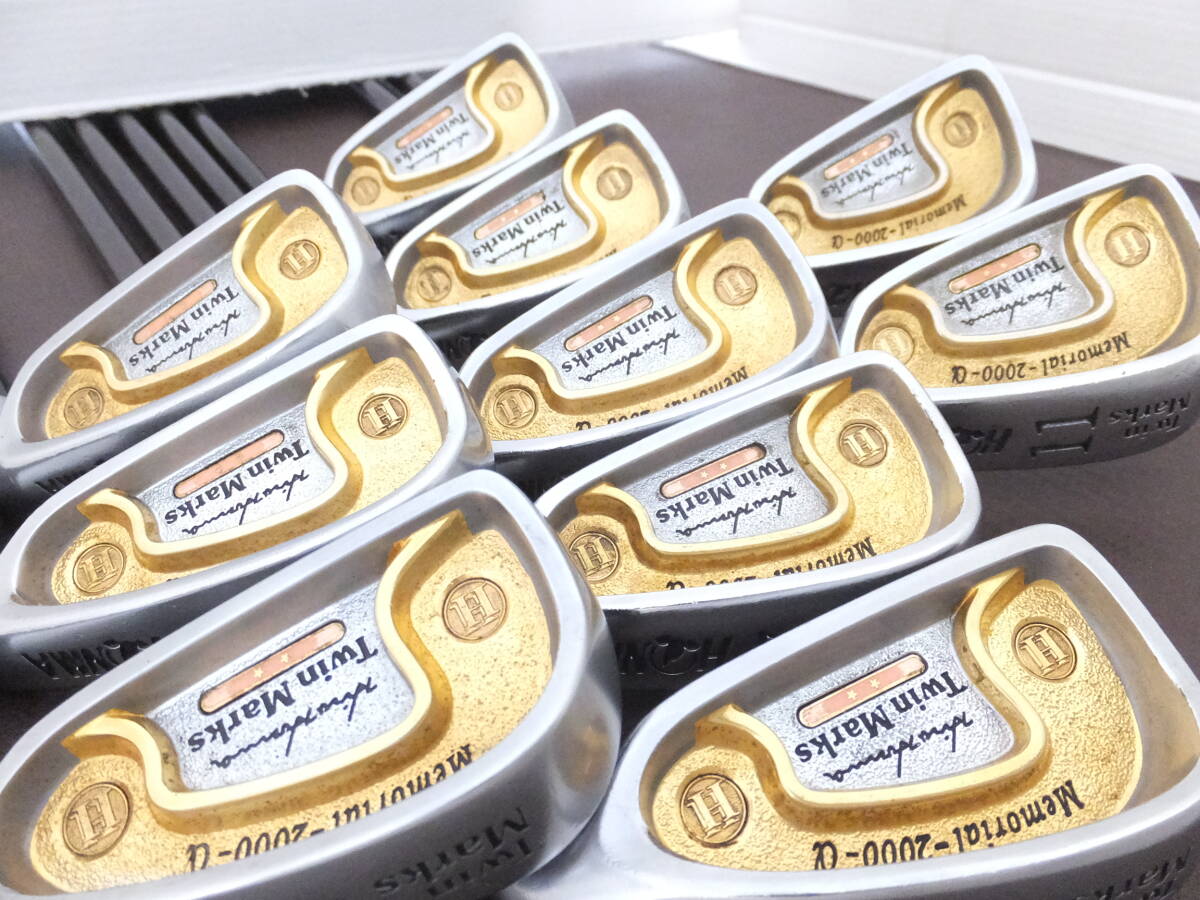  Honma Golf ** супер высококлассный Twin Marks 2000α GOLD золотой медаль 2 звезда ** specification ** роскошный 10 шт. комплект!!!