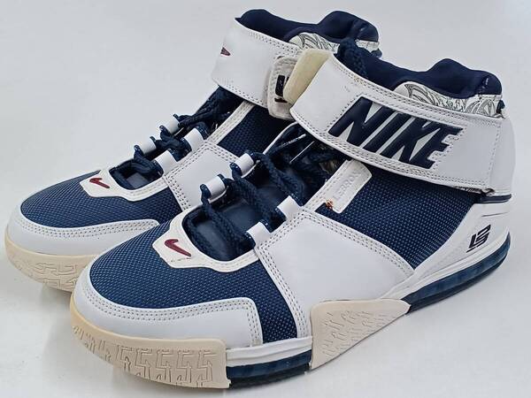 NIKE AIR ZOOM LEBRON 2 28.5cm 長期保管品 箱付 ズーム レブロン 2 US 10.5 MIDN NAVY / MIDN NAVY-WHT-V CRIM NAVY / NAVY-BLA-ROUG