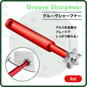 ゴルフ クラブ エッジ シャープナー 溝削り アイアン ウェッジ サビ 取り 落とし 手入れ 掃除 研磨 メンテナンス 用品 ブラシ 小物 g116e 1