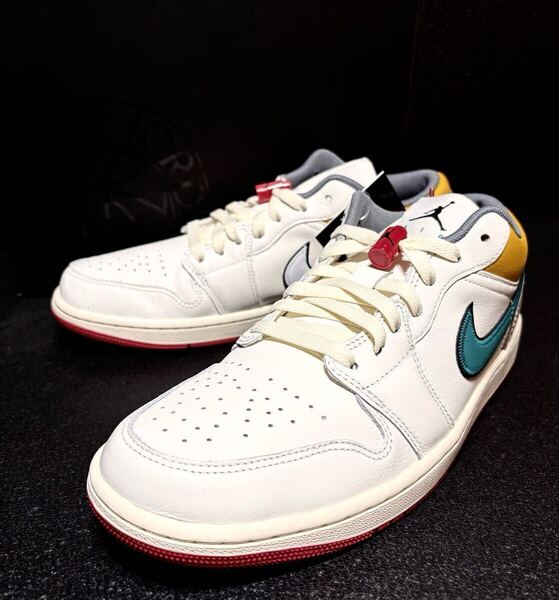 ☆送料込■新品29.0cm■ナイキ エア ジョーダン1LOW PRM プレミアム セイル/カシミヤ/グレー/ブルー AIR JORDAN 1【定価.20350円】