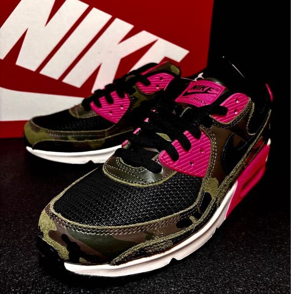 ☆送料込■新品26.5cm■ナイキ エア マックス90 プレミアム AIR MAX 90 PREMIUM カモフラ/ピンク【定価.17600円】