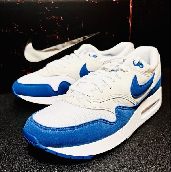 ☆送料込■新品26.5cm■ナイキ エア マックス1'86 プレミアム AIR MAX 1'86 PRM ホワイト/グレー/ロイヤルブルー WMNS【定価.20130円】