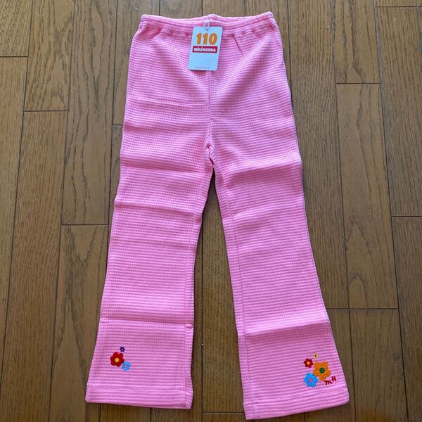 SALE 即決 新品 ミキハウス コットンパンツ 110 MIKIHOUSE やわらか 女の子 スウェットパンツ