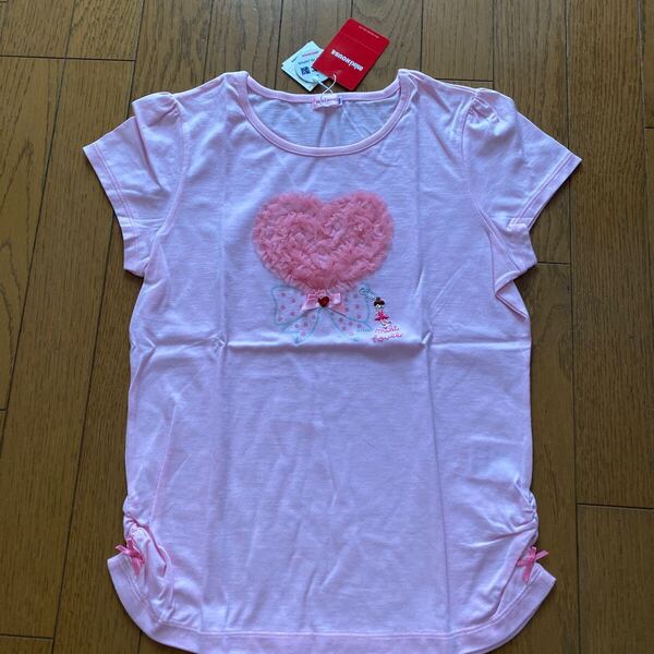 SALE 未使用 日本製 ミキハウス 半袖Tシャツ 150 トップス カットソー ピンク