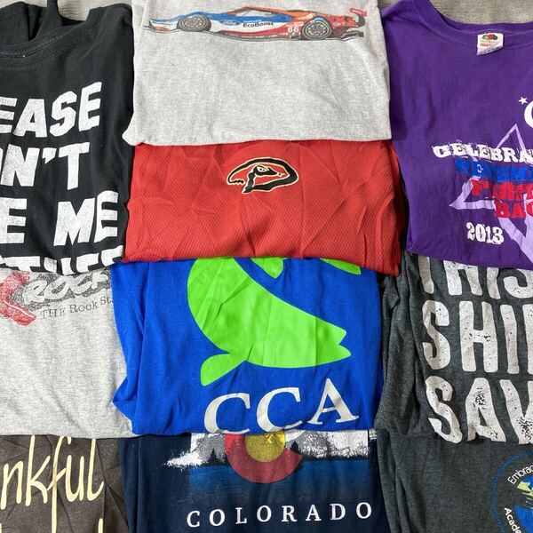 【US輸入Tシャツまとめ売り】10着セット XLサイズのみ人気セット売り 卸売アソート MLB フルーツ製他 アメリカ古着アメカジ洗濯済み管理63