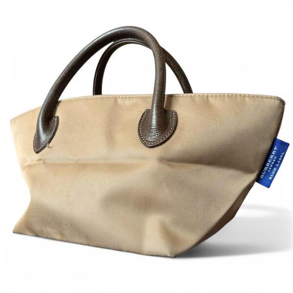 良品 BURBERRY LONDON ミニトートバッグ ハンドバッグ ベージュ