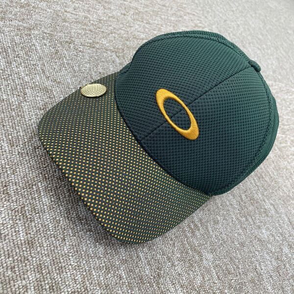 【216】オークリー OAKLEY ゴルフキャップ グリーン 帽子 ゴルフ Lサイズ〜