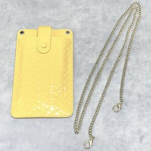 スマホポシェット ショルダー チェーン ポシェット サコッシュ ハートチャーム