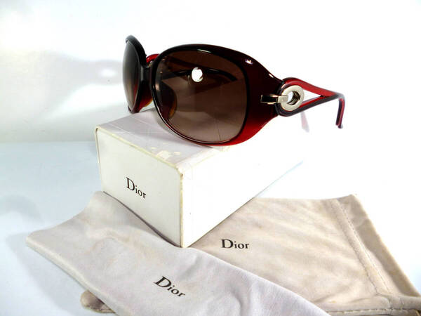美品★Dior/クリスチャン・ディオール★Diorロゴ★サングラス★保存ケース/保存箱/レンズクリーナー付き