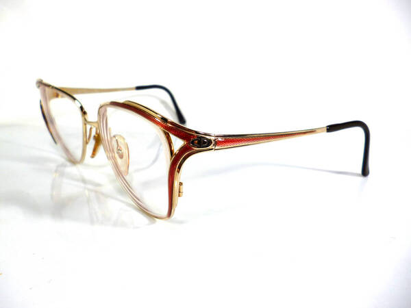 美品★Dior/クリスチャン・ディオール★CDロゴ★メガネ・めがね・眼鏡・フレーム★ゴールド