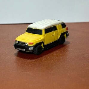 学研TMCトミカ消しゴム ミニカー トヨタ FJ CRUISER クルーザー 黄イエロー