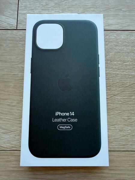 純正品 Apple iPhone14 MP53FE/A レザーケース MagSafe対応 アップル Forest Green フォレストグリーン