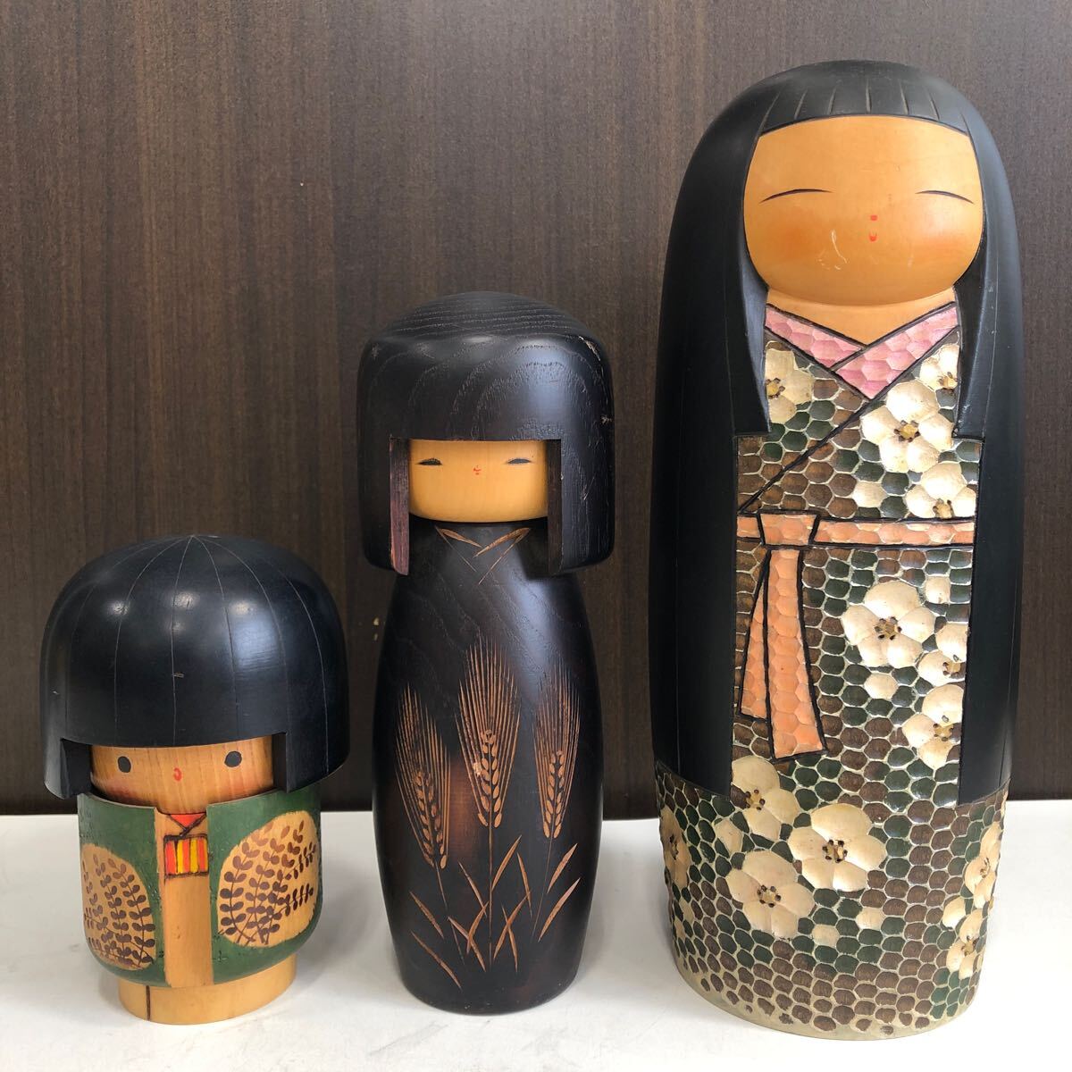 佐藤薫村作 昭和レトロ木製こけし 人形