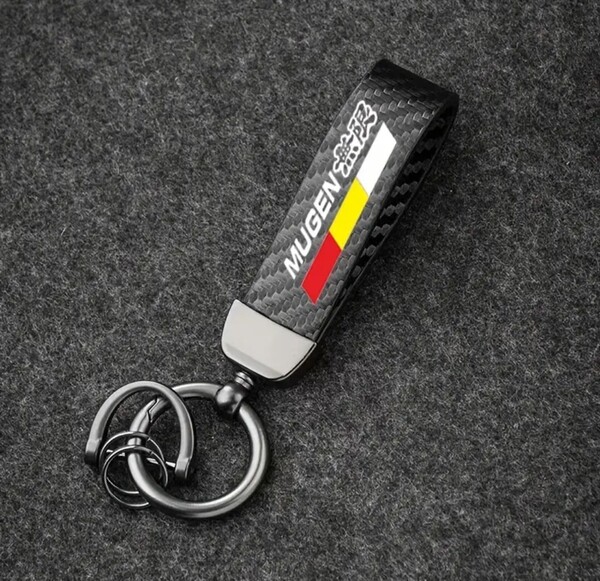 無限 ホンダ キーホルダー 黒 キーホルダ キーチェーン ブラック リング 合皮 ホンダ車専用
