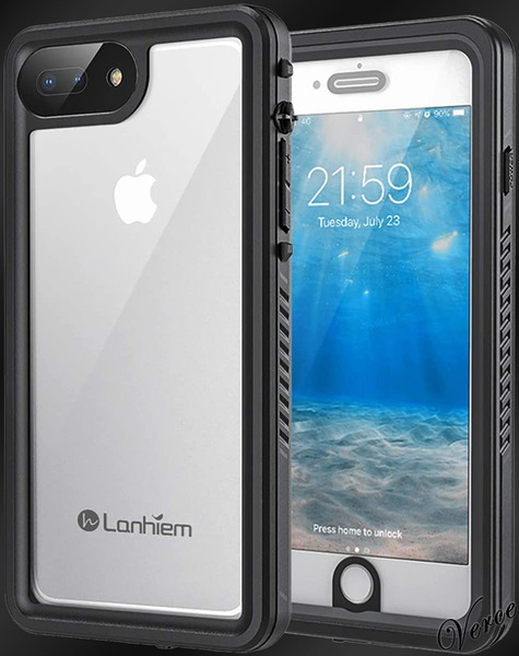 薄型完全防水ケース iPhone 7 Plus / 8 Plus IP68防水 防塵 耐衝撃 米軍規格 ワイヤレス充電対応 360度全面保護 お風呂で使用可能