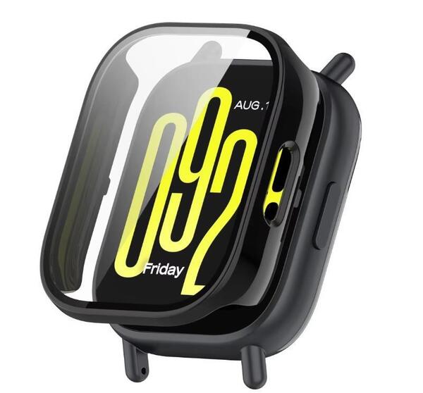 Xiaomi Redmi Watch 5 Lite ライト ガラス 保護 ケース ブラック カバー フィルム 液晶画面保護 PC 保護カバー watch5 lite ハードケース