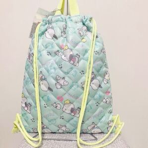 新品 SALE 定価1,760円 サンリオ キルト ナップサック リュック / 遠足 体操着入れ 入園 入学 新学期 ポチャッコ