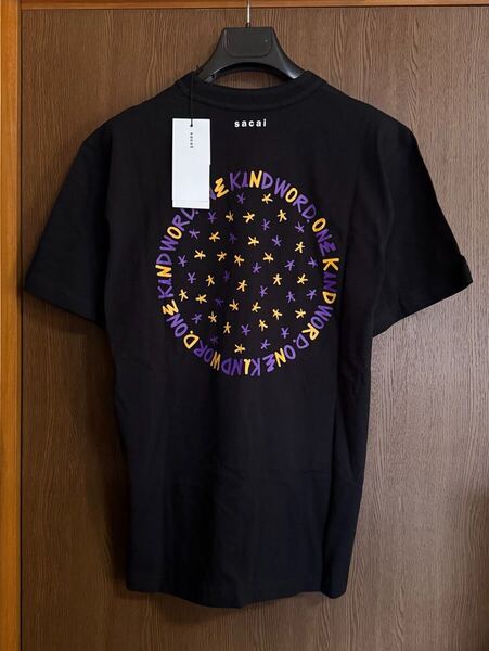 黒2新品 sacai Eric Haze ONE KIND WORD Tシャツ ブラック 黒 23SS size 2 M 半袖 カットソー サカイ メンズ