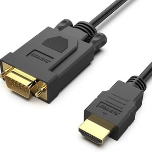 HDMI to VGA Benfei Gold-Plated HDMI to VGA 6 Feet Cable (オス to オス) Compatible for Computer, Desktop PC, Monitor ケーブル 2m