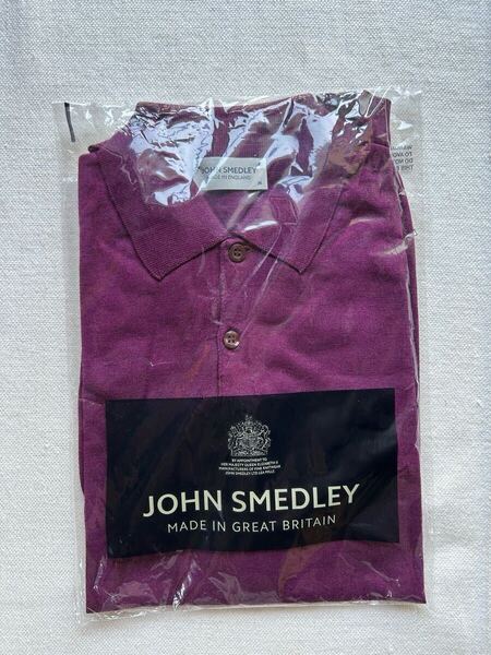 JOHN SMEDLEY Finchley Long-sleeve Polo ④ ジョンスメドレー ポロシャツ 長袖 コットンウール ANGLO INDIAN GAUZE