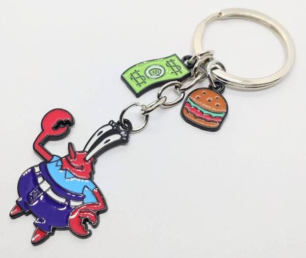 送料無料 スポンジ・ボブ カーニ キーリング キーホルダー 海外アニメ PPG アメリカン雑貨 スマアク
