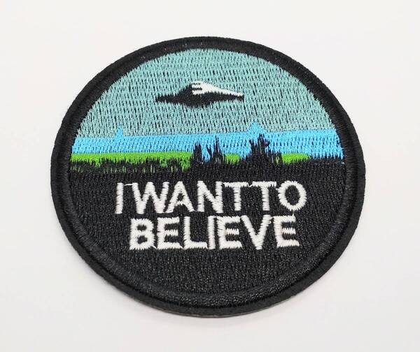 送料無料 UFO UMA サークル モンスター 未確認 アイロン のりつき 刺繍 ワッペン アップリケ アメリカン雑貨 スマアク