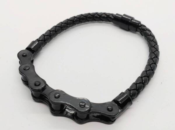 送料無料 自転車 チェーン ブレスレット バングル 腕輪 ロック パンク ストリート ゴスロリ ゴシック スマアク