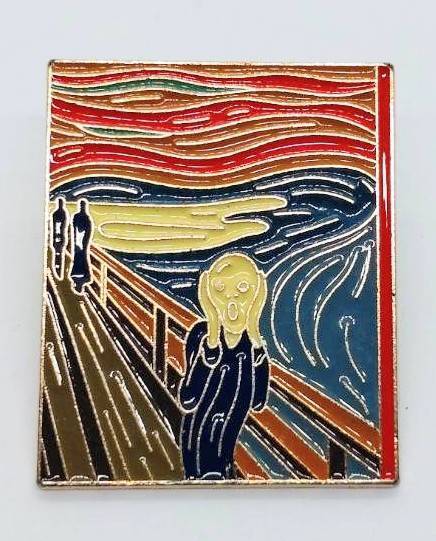 送料無料 叫び ムンク 絵画 芸術 ピンブローチ ピンズ PINS バッジ バッヂ アメリカン雑貨 スマアク