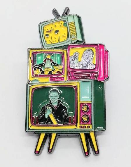 送料無料 ホラーヒーロー ホラー映画 テレビ ピンブローチ ピンズ PINS バッジ バッヂ アメリカン雑貨 スマアク